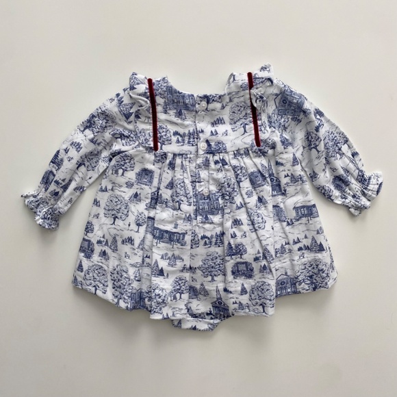 Edgehill Collection x Darby Fallon Clark Nwt Ansley Toile Dress Set - Picture 4 of 4